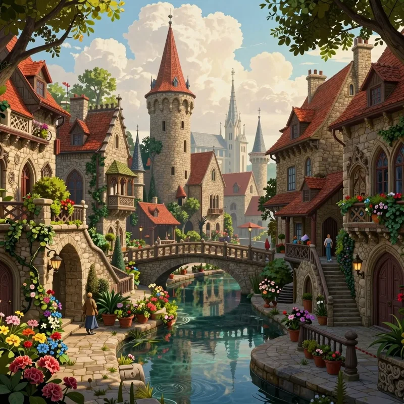 Cité Moyenâgeuse et son Canal