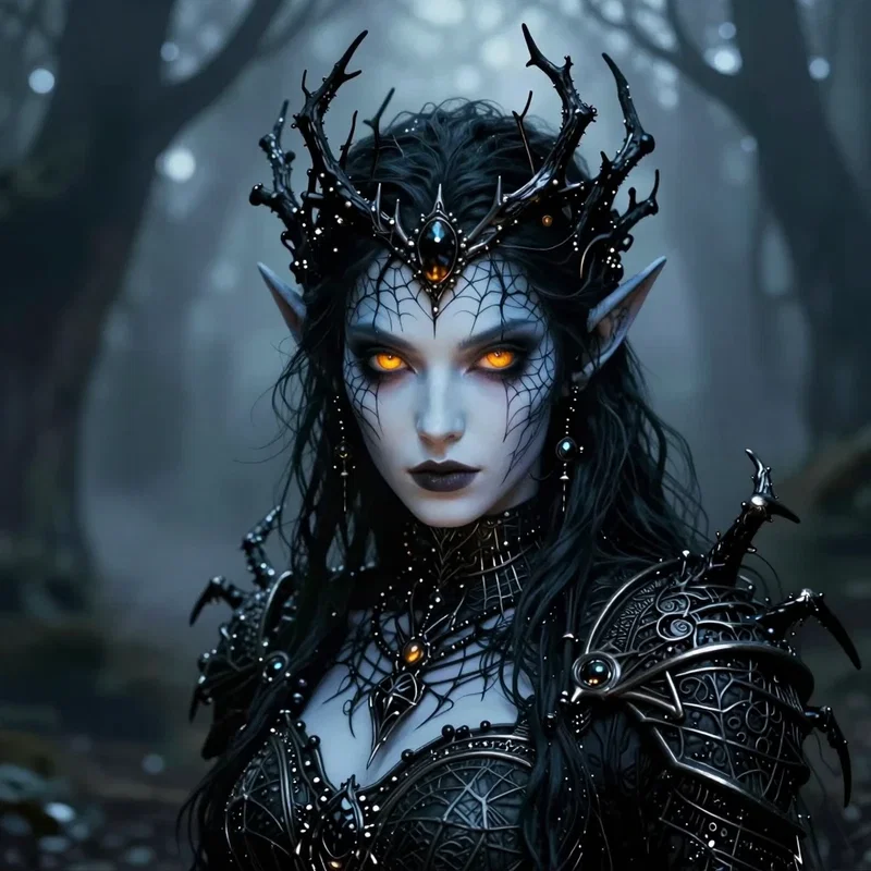 Arachna :  Reine Araignée des Elfes Noires
