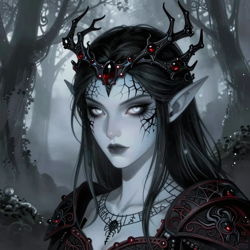 Amnestria : Mage Arachnide Elfe Noire