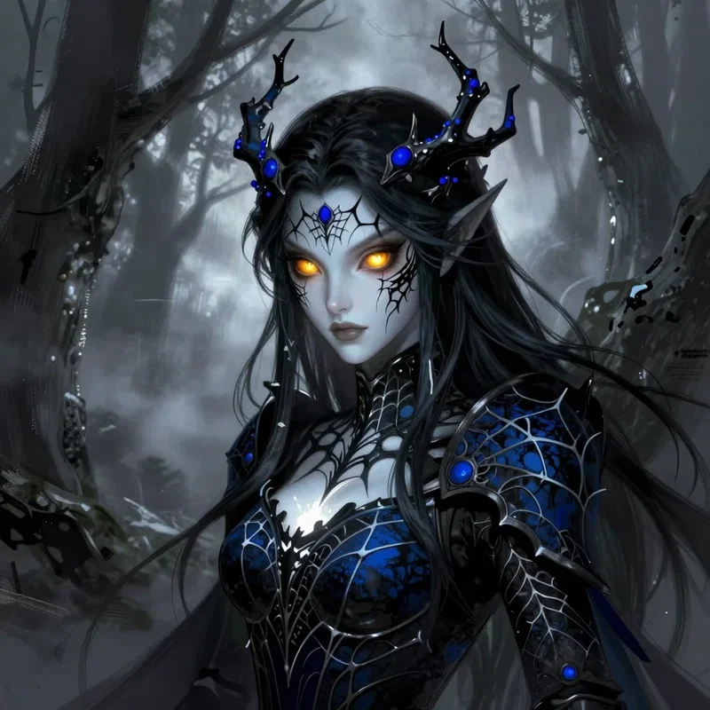 Ellanräe :Magicienne Elfe Noire