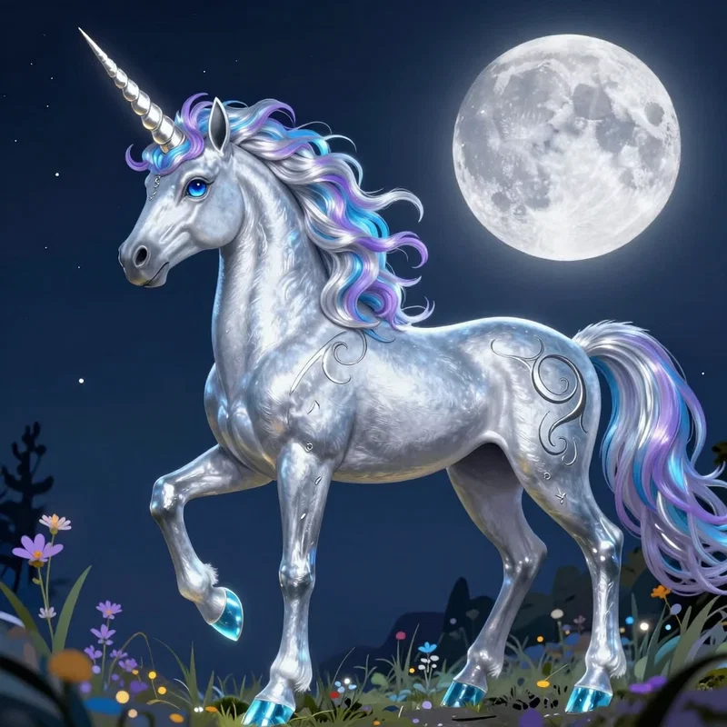 Lunacorne : Licorne Lunaire Mystique