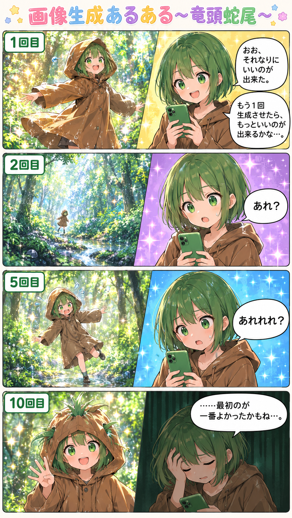 画像生成あるある〜竜頭蛇尾〜