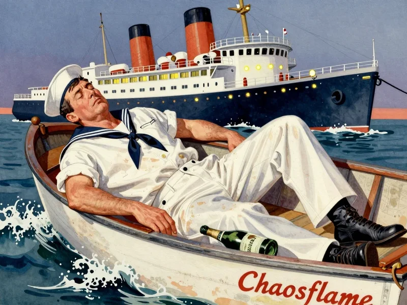 Put him in the longboat🛶 ’til he’s sober💤, early in the morning🌅!