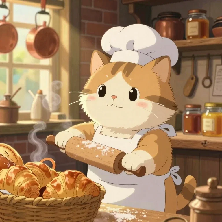 (自動)ねこのパン屋さん