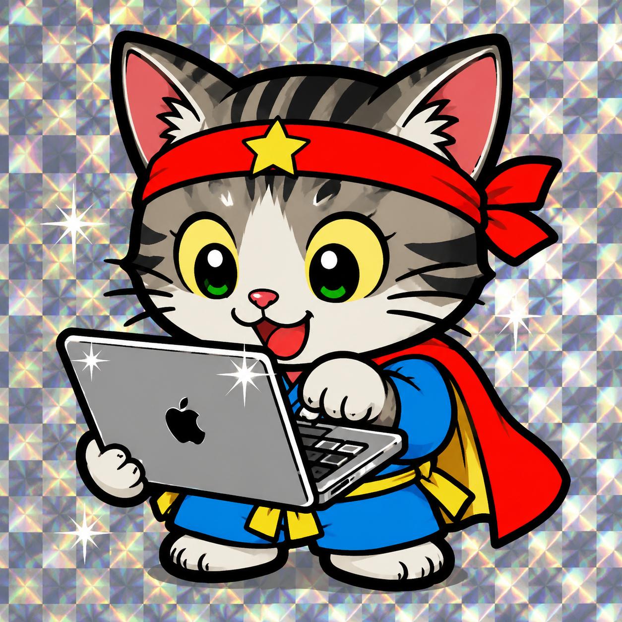 kitten is typing