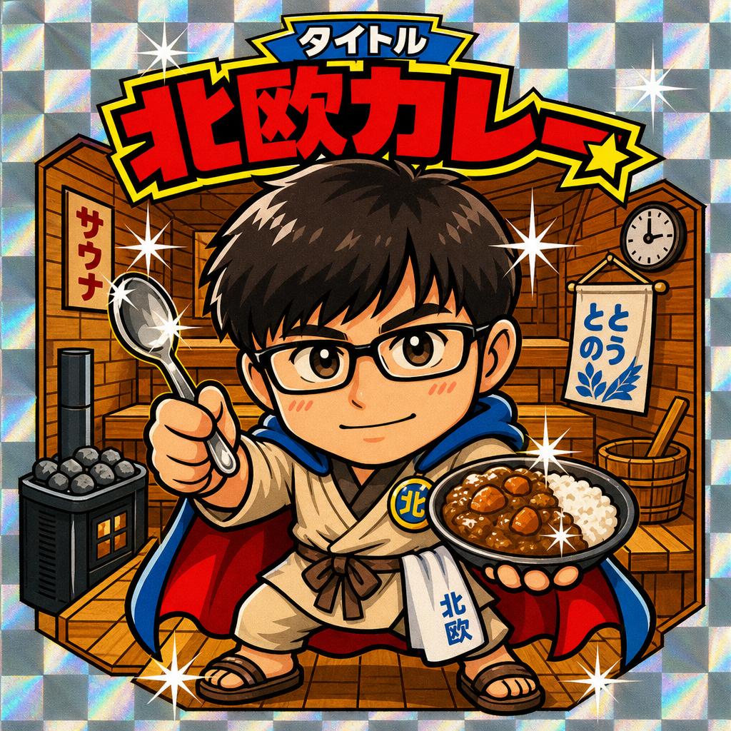 タイトル北欧カレー

背景　サウナ