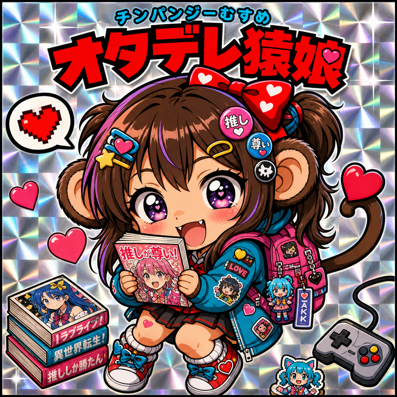 オタデレ猿娘（チンパンジーむすめ）