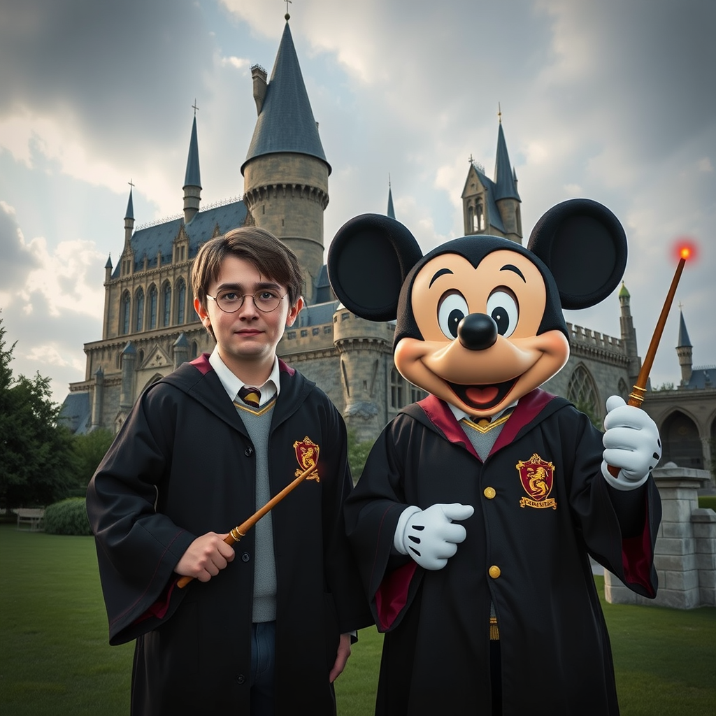 harry potter mickey mouse gryffindor wands hogwarts