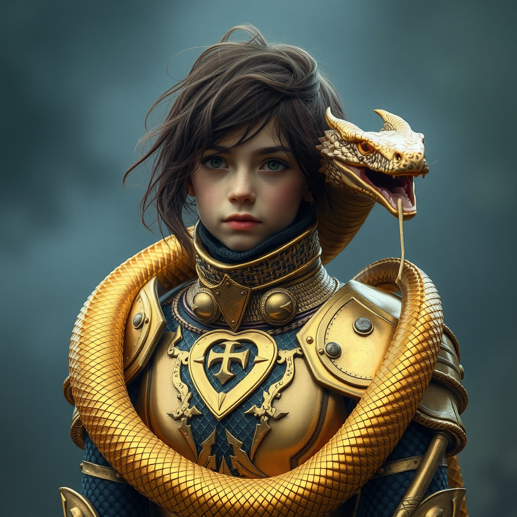 dragon controlled armored teenage girl
