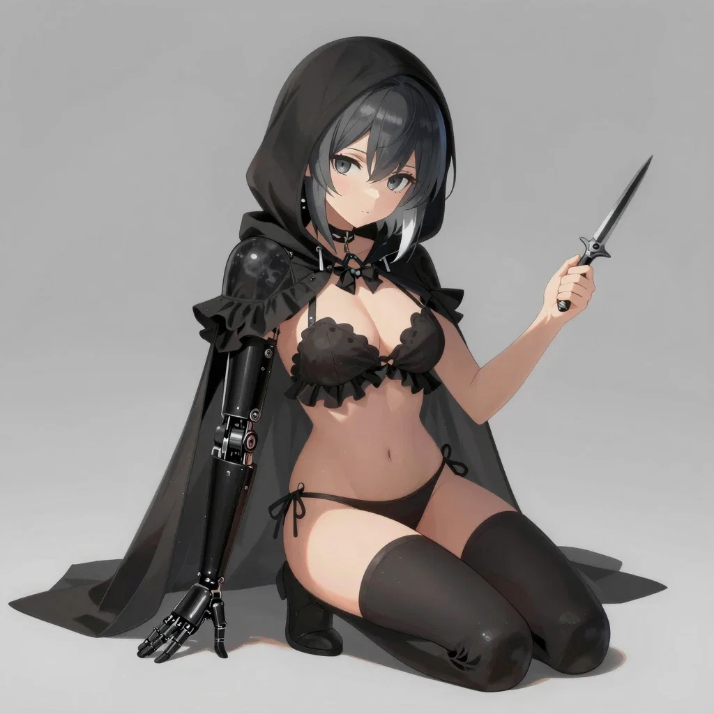 anime illustration fantasy outfit dynamic pose