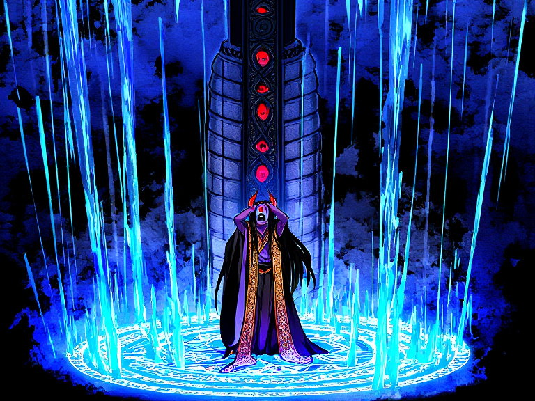 demon king in agony magic circle