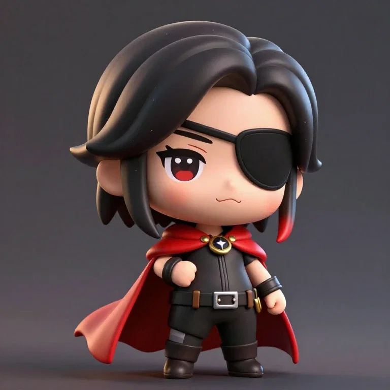 suspicious smile anime thief red cape