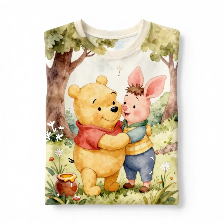 winnie the pooh piglet embrace friendship