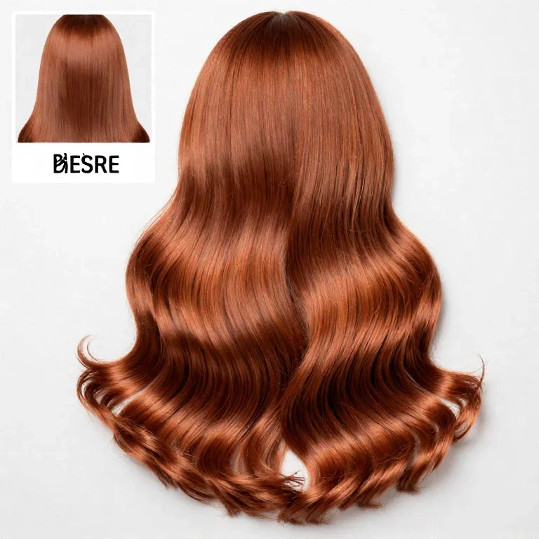 copper colored hair extension