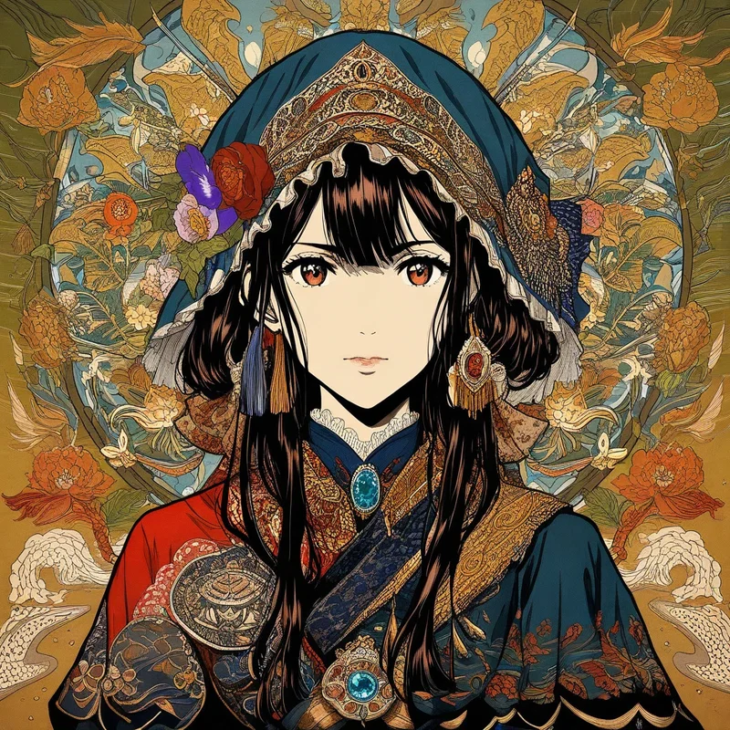 民族衣装少女