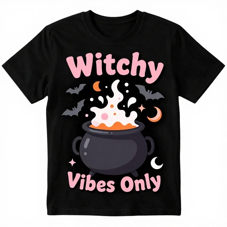 witchy vibes only t shirt design