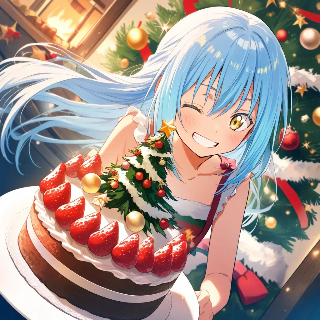 rimuru tempest christmas cake indoor