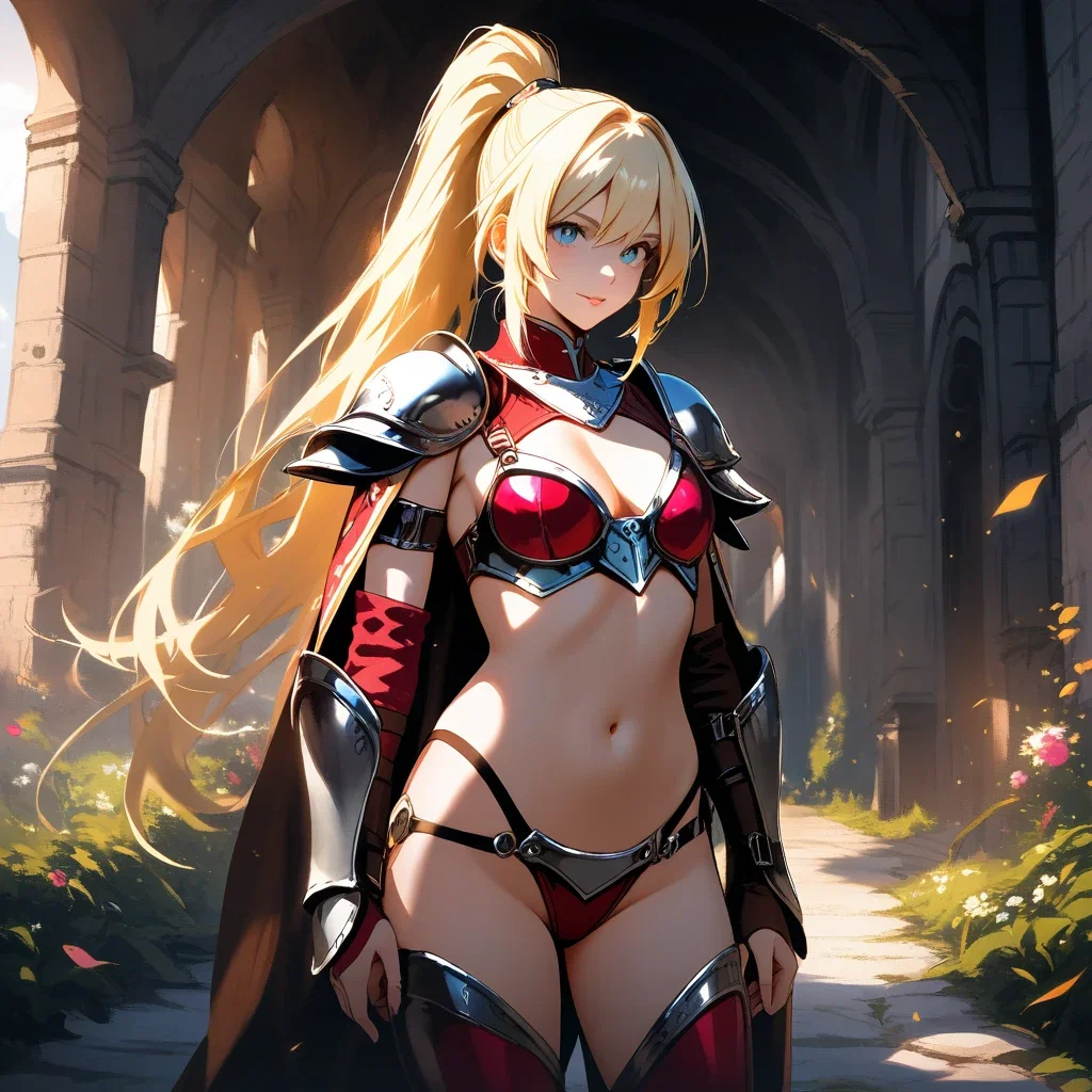 blonde long hair ponytail female hatsune miku