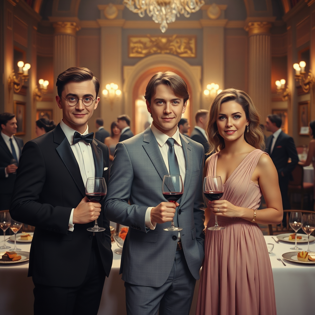 harry potter ron weasley hermione granger elegant ballroom