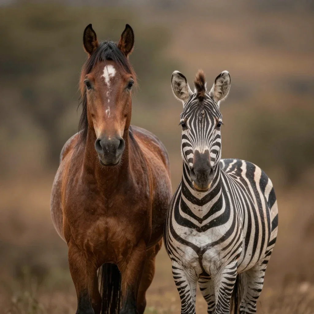 horse and zebra