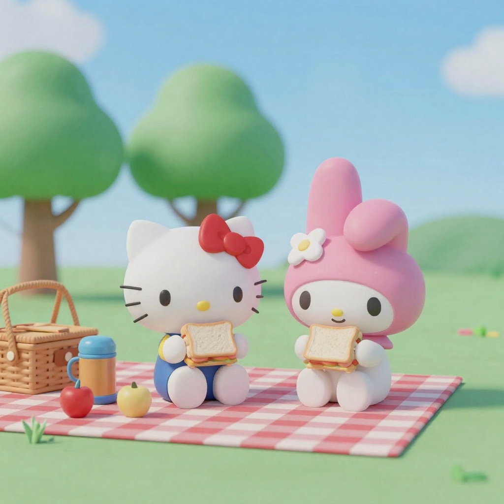 hello kitty my melody picnic gourmet sandwiches