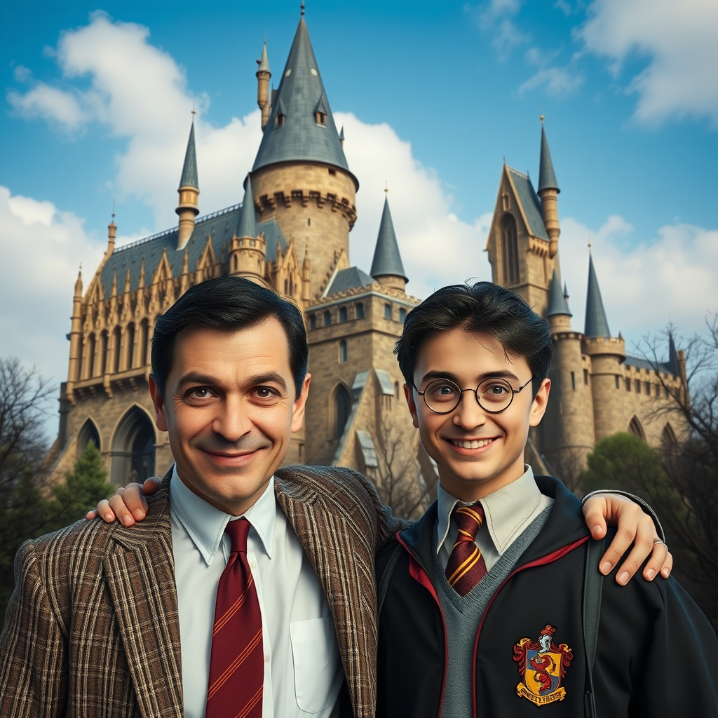 mr bean harry potter gryffindor hogwarts cinematic