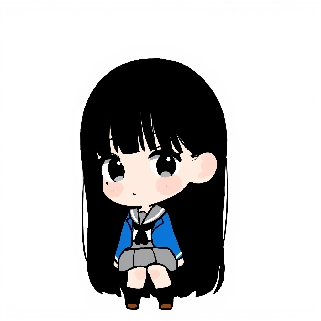 high school girl bangs straight long hair