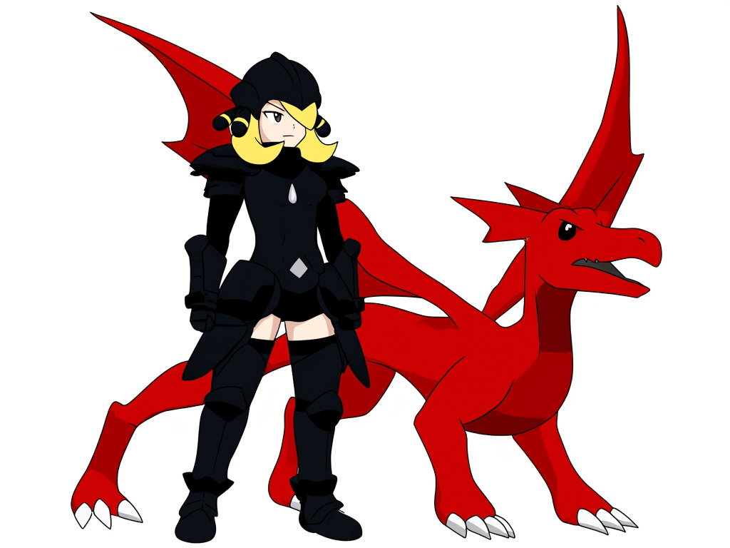 cynthia controlled by red dragon armor