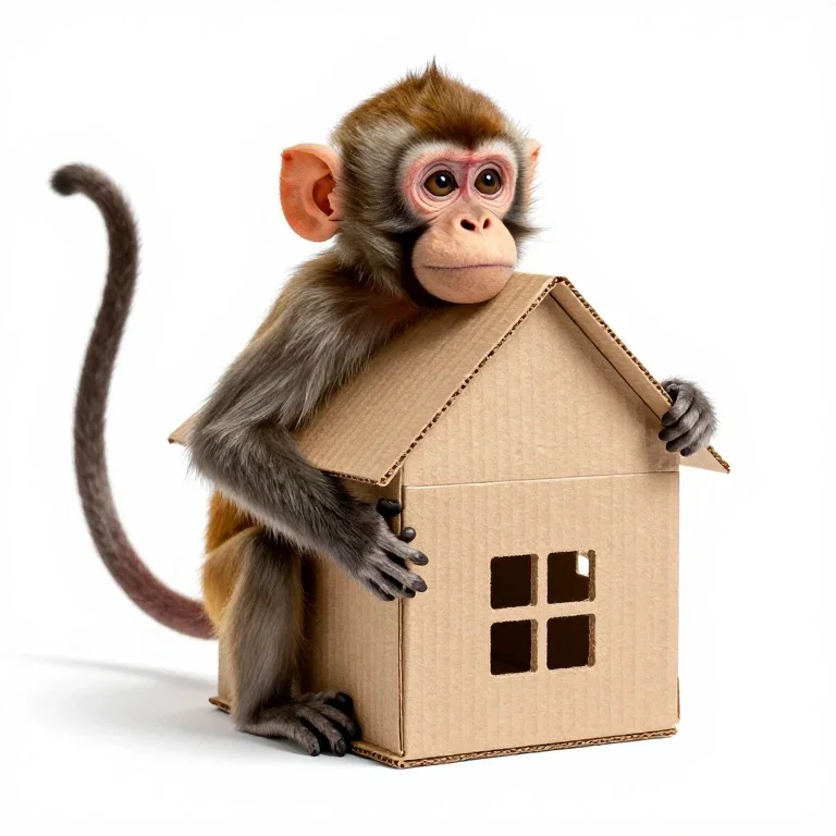 monkey folding house