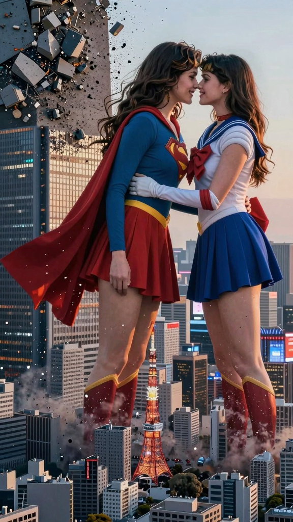 giantesses crush tokyo supergirl sailor moon