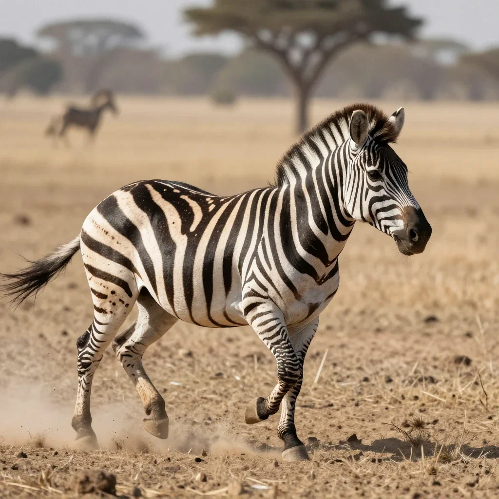 zebra wild run