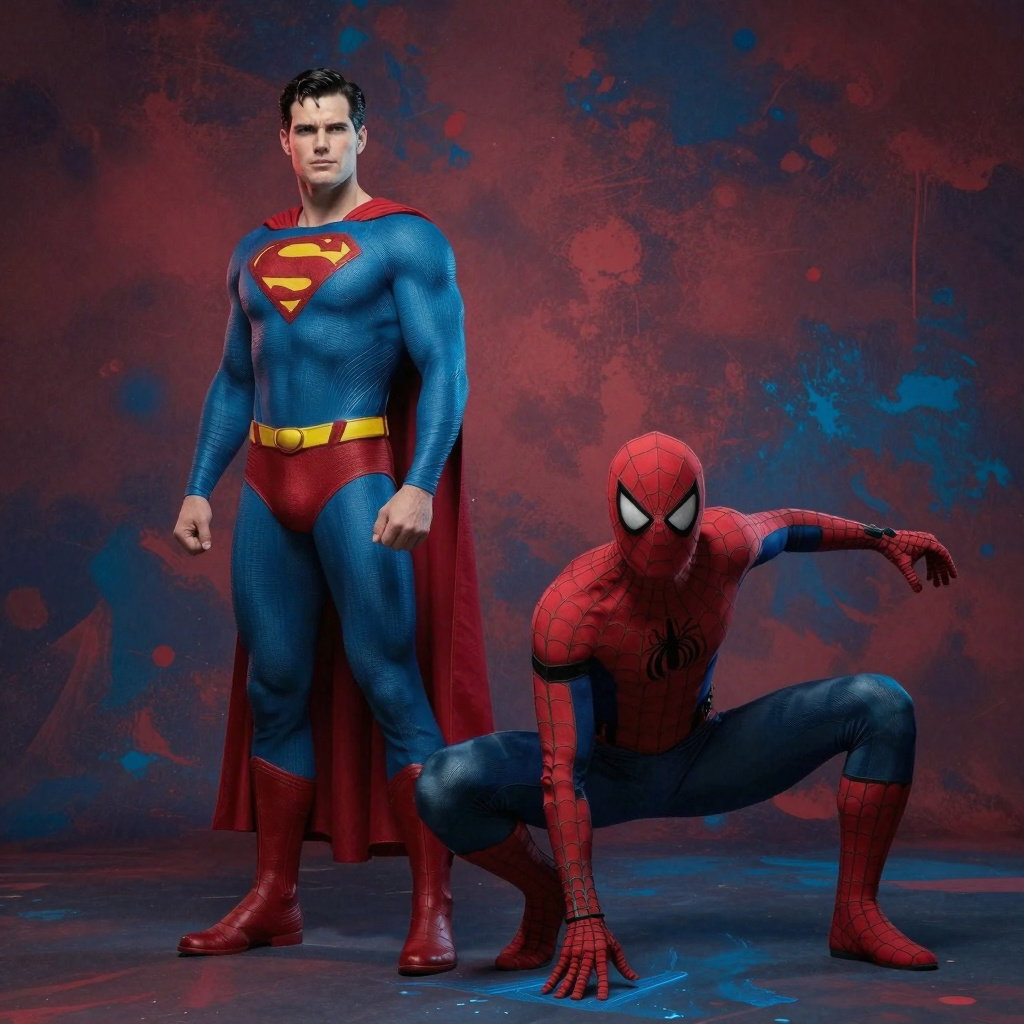 superman and spiderman