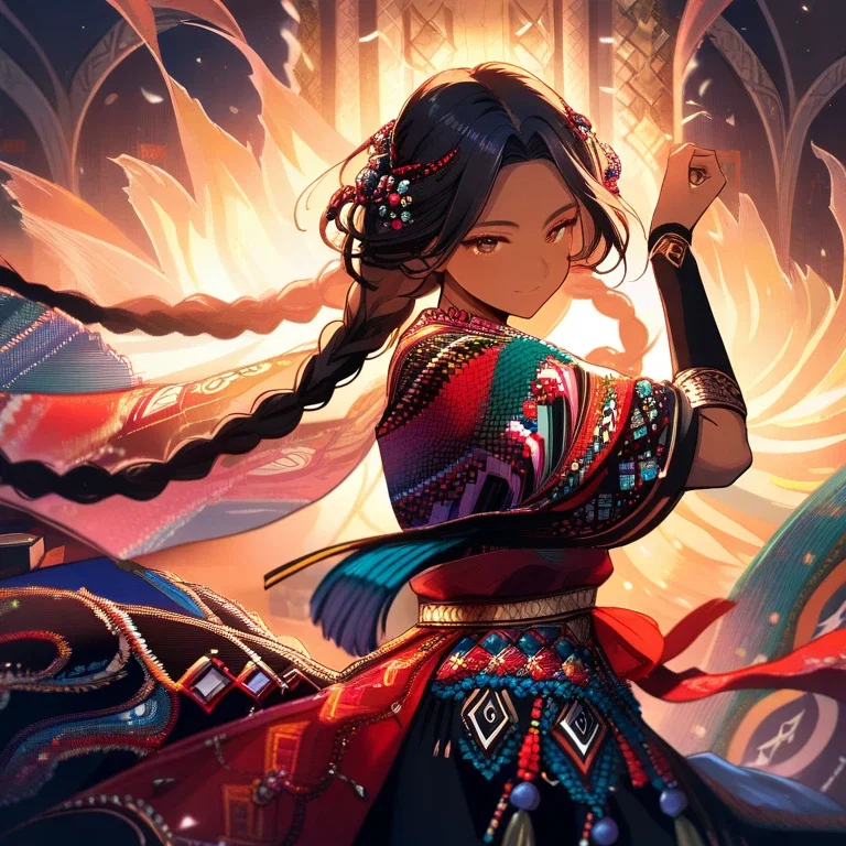民族衣装少女