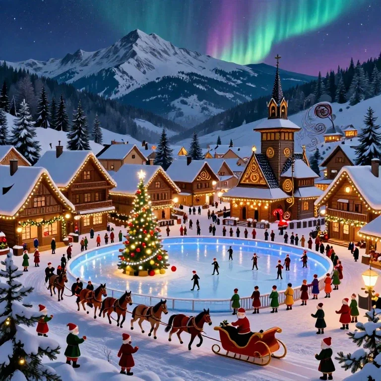 santa village carpathian mountains christmas magic