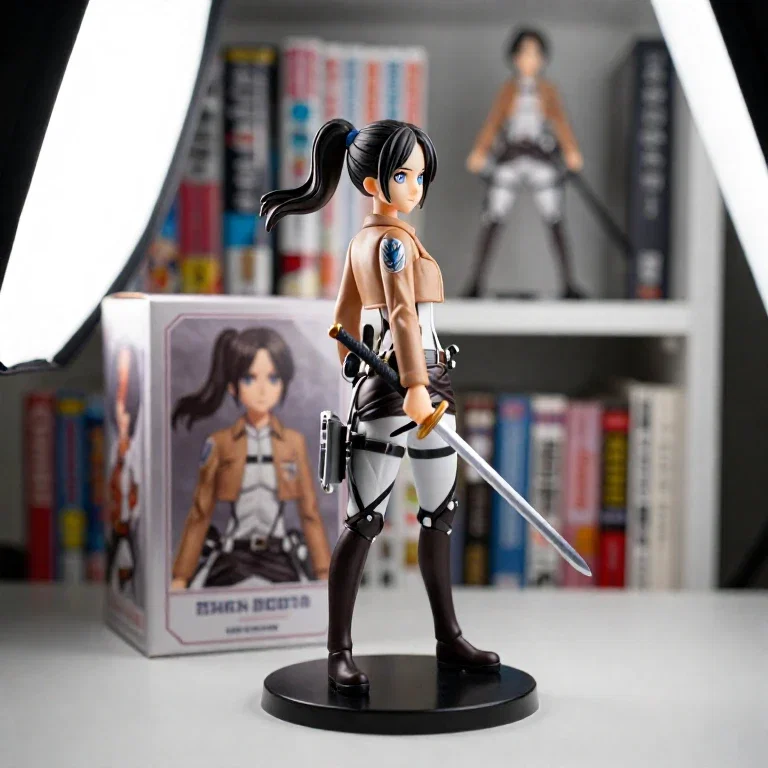 attack on titan survey corps figurine display