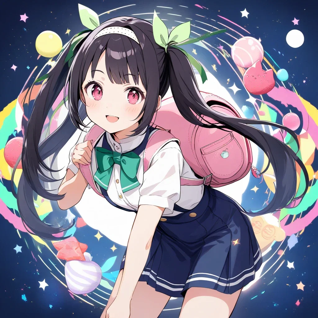 cute beautiful girl mayoi hachikuji black hair