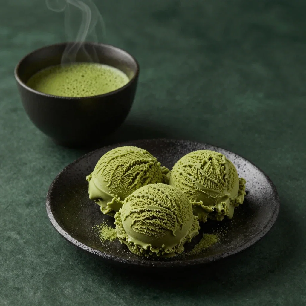 green tea ice cream matcha