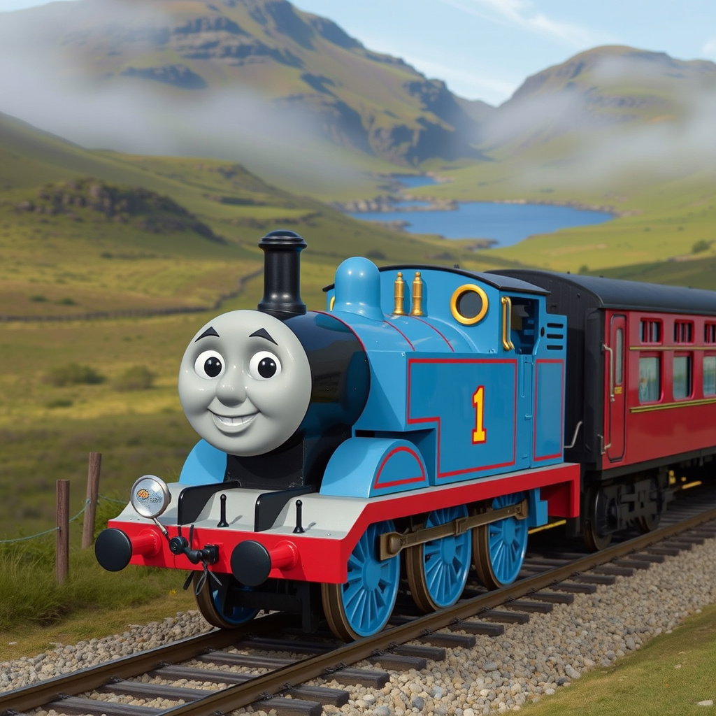 thomas tank engine hogwarts express scottish highlands