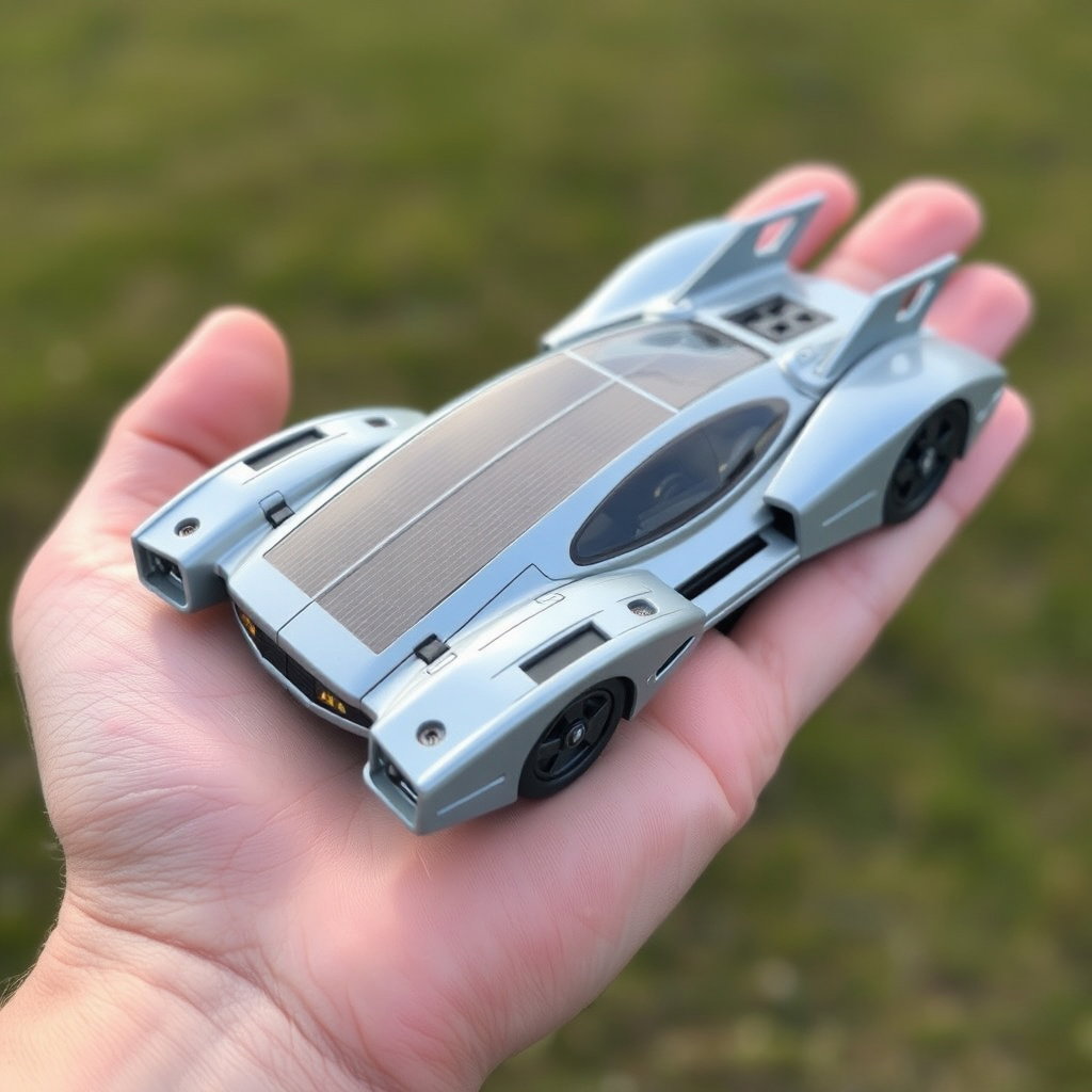 vignette palm spaceship solar car
