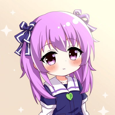 purple hair odd eye