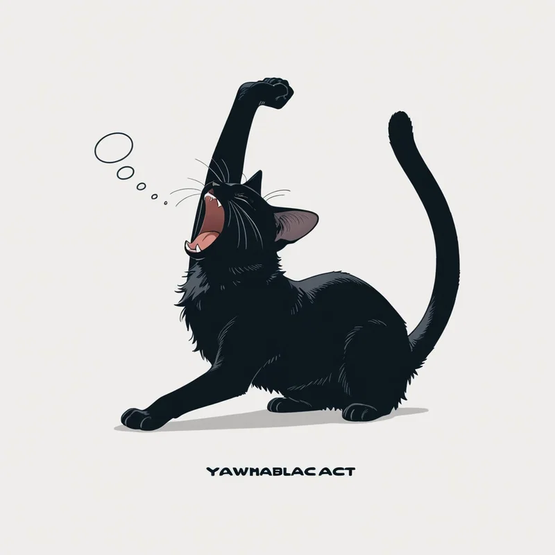 「ねこのびあくび」