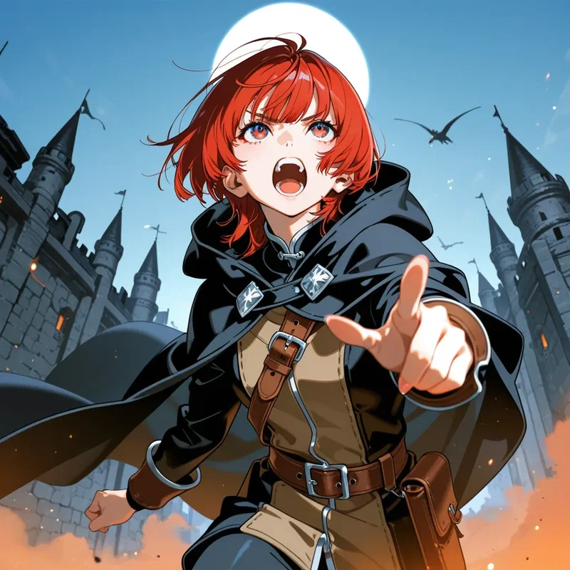 戦場で活躍する竜使いの女の子