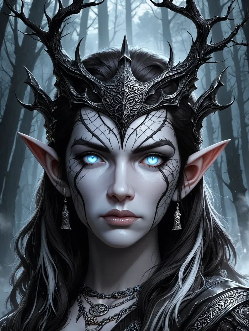 Vyrlisia : Elfe Noire Magicienne
