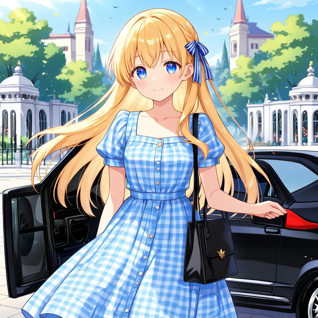 車でお迎え