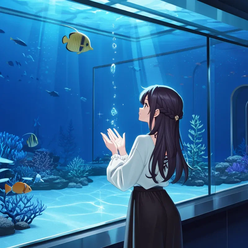水槽に舞い降りた天使