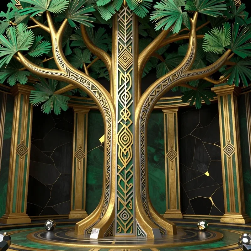 Arbre Sacré en Art Déco