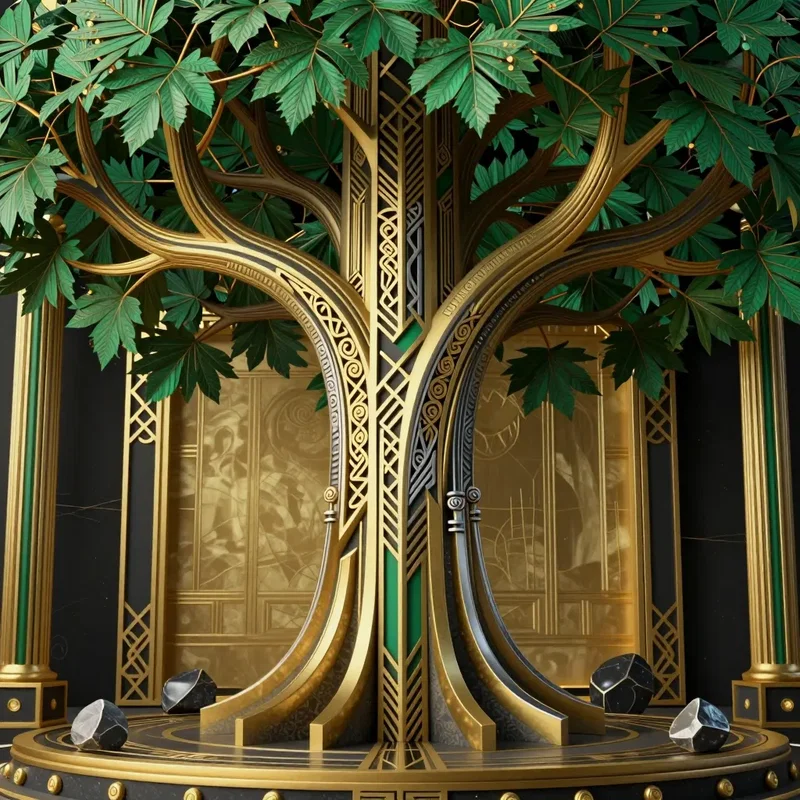 Arbre en Art Déco
