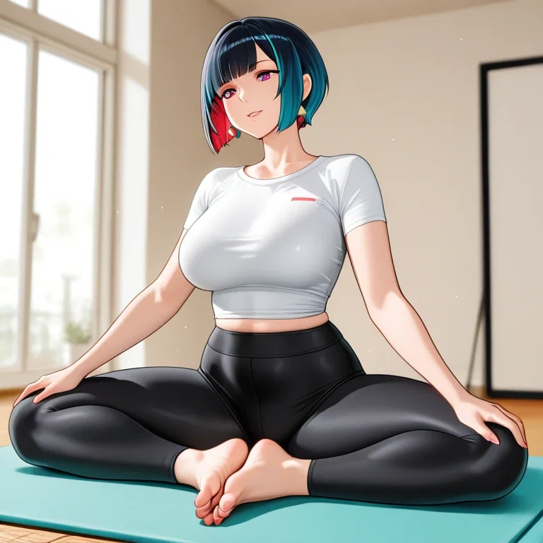 ヨガをする女性3