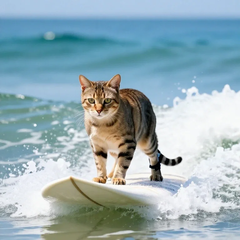cat surfboard
