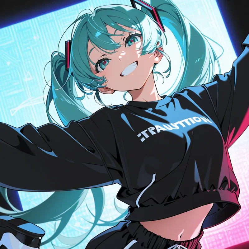 ステージ上で踊る初音ミク2